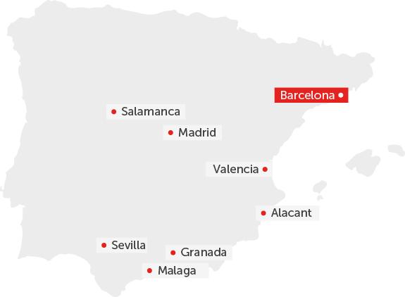 BARCELONA harita