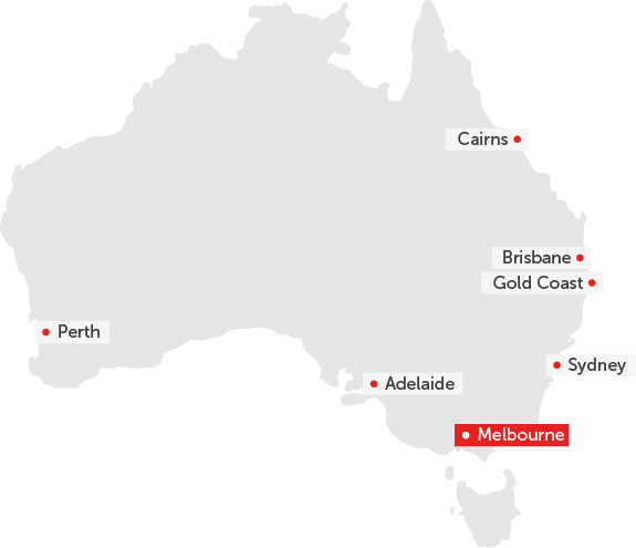 MELBOURNE harita